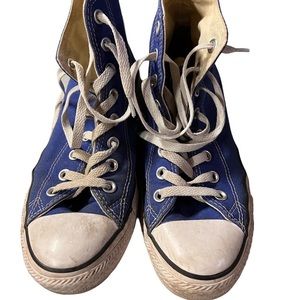 Blue High Top Converse
